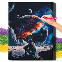 Diamond painting 5d z ramą haft diamentowy 30x40 mozaika kosmos oh art!