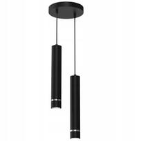 Lampa wisząca sufitowa tuba zwis metal gu10 led sopel 2-pkt chrom