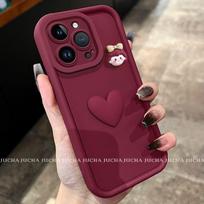 Full Coverage Silicone Phone Case IPhone 16 Pro Max 15 14 13 12 11 With 3D Cartoon Girl Design Shockproof Protection iPhone 16 Pro Max