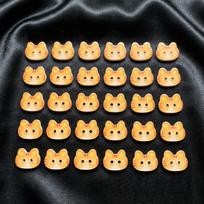 30pcs Creative Calico Cat Buttons Cute Ginger Cat Buttons Tuxedo Cat Kitty Buttons  Cardigan Sweater Style 3