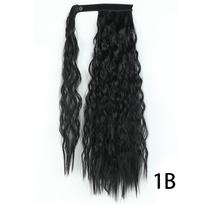 MISS WIG Moteriški sintetiniai ilgi tiesūs arklio uodegos priauginimai karščiui atspariems plaukams 22 ir 34 colių apvyniojami ponį moterims 22inches