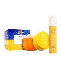 Aqualogica Hydra Glow Duo|Glow+ Dewy Sunscreen + Glow+ Hydra Gel Moisturizer|24-Hour Intense Hydration | Dewy Finish | SPF 50+ & PA++++ Protection yellow