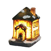 LED Kalėdinis Dervos Šviesos Namelis Kalėdinės Dekoracijos Dervos Kalėdinė Scena Kaimo Namas Miestas skirtas