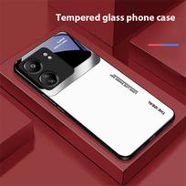 Big Window Powder For Xiaomi Redmi 13C Note13 12 Pro Plus 5G Note 9 13T Pro POCO X6 F5 F6 Black Tempered Glass Phone Case Redmi NOTE 7
