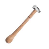 Ball Peen Hammer with Wooden Handle Carbon Steel Ball Peen Hammer for Striking