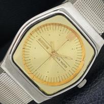 VINTAGE SARTIME Rankinio užvedimo ŠVEICARIŠKAS VYRIŠKAS ORIGINALAUSO LAIKRODIS a706490-1 beige