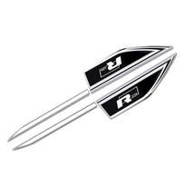 80% Karšta 3D Metalinė Automobilio Lipdukas VW Emblema Sparno Ašmenų Lipdukas Ženklelio Lipdukas Volkswagen Rline Touran Beetle Scirocco Amarok T5 P juoda