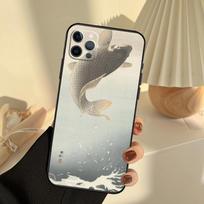 Carp Fish Phone Case For iPhone 17 16 15 14 13 11 12 Pro Max 13 mini 15 16 Plus 16e 17 Air Cover Funda iPhone 16 Plus