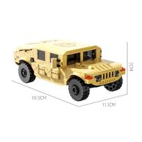 MOC Car Technical Truck Military Hummer H1 H2 Armored Speed Vehicles Sets Building Blocks Kid Toys Christmas Gift
