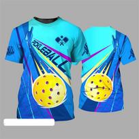 Pickleball T-shirt Komandinės sporto šakos Vyrams Drabužiai Apvalia apykakle Trumpomis rankovėmis T-shirt Šaunus madingas raštas Dizainas Tendencija Lauko T-shirt Viršutinė dalis S blue