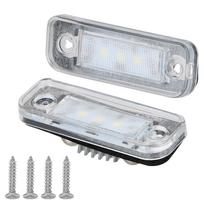 1 pora 3528SMD Automobilio numerio lentelės apšvietimas Automobilio priedai Mercedes-Benz W203 W211 C219 R171 CLS SLK 12V 2.8W 2PCS white