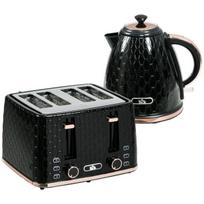 Duonkepė Virdulys ir skrudintuvas, 1,7 L, 4 riekelės, juodas, 1 vnt