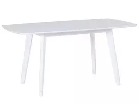 Išskleidžiamas valgomojo stalas SANFORD baltas 120/160 cm 80 cm