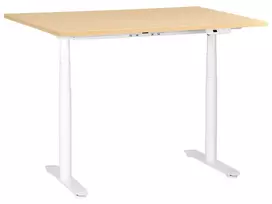 Elektriškai reguliuojamas stalas DESTINAS šviesiai rudas / baltas 120 cm 72 cm
