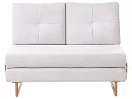 Dvivietė sofa lova JERSLEV, kreminė balta