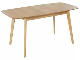 Išskleidžiamas valgomojo stalas MADOX šviesaus ąžuolo spalvos 120/150 cm 75 cm