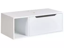 Pakabinama vonios spintelė po praustuvu CASCAVEL 80 cm, balta