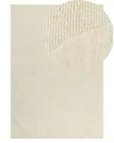 Kilimas SASNAK smėlio spalvos 160 x 230 cm vilnonis