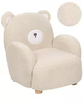 Vaikiškas fotelis Miś BOO Boucle smėlio spalvos
