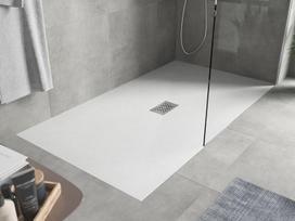 Mexen Hugo stačiakampis dušo padėklas SMC 150 x 100 cm, baltas, inox dangtelis - 42101015-X, 150 x 100 cm