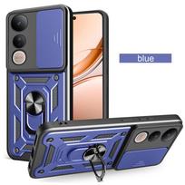 Armor Protect Back Cover For VIVO V50 Y04 Y38 Y39 Y19S Y29 Y29S Vivo V50Lite 4G 5G Case Slide Lens Car Magnetic Ring Stand Funda For VIVO V50 5G