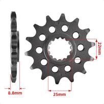 520 14T 50T Front Rear Sprocket Kit for Husgvarna 125 250 300 450 501 TE 250 TC 350 FX for Gas Gas 300 EC for Husaberg FE250 front 14