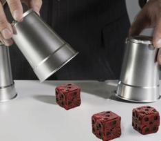 Red Dice Set for Novelty Games and Casual Party Fun One Size
