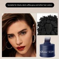 Hairline Powder Hair Eyebrow Contour Filler Forehead Hairline Mud Hairline Root Cover Up Natural Black Brown Hair Finishing Shadow Powder BLACK juoda