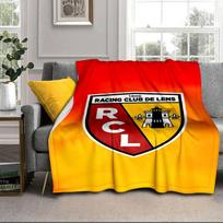 Racing Club De Lens Crest Portable Blanket/Soft Blanket Bedding Blanket Suitable for Travel Camping Living Rooms Offices Sofas Fan Gifts 75x90cm