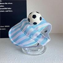 Adjustable Drawstring Pet Bucket Hat Breathable Pet Cowboy Hat Football Cat Dog Sun Hat  Pet Decor S mėlyna