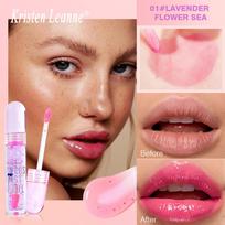 KRISTEN LEANNE Warm water light lip glaze Petal moisturizing and moisturizing lip gloss Dudu color changing lip glaze 4.4ML
