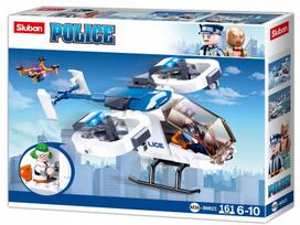 Klocki sluban police helicopter 161 szt. m38-b0823
