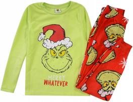 Piżama piżamka polar ciepła dziewczęca grinch 158/164 r077b