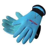 3mm Neoprene Kids Diving Gloves Snorkeling Swimming Surfing Pool Protection Anti-Scratch Hand Gear S 4-6 Years mėlyna
