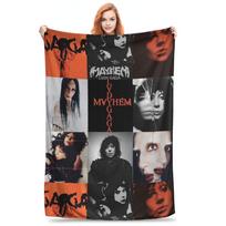 Lady Gaga Mayhem New Album Music Blanket Multi-function Fleece Sofa Throw Blanket for Home Bedroom Travel Throws Bedspread Quilt Size: 75*100cm, Weight: 230 GSM
