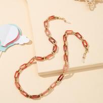 Acrylic Resin Glasses Necklace Neck Strap Neckband Metal Chain Eyeglass Lanyard Glasses Chain