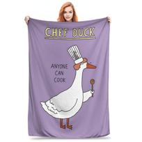 boss duck Blankets Portable Fleece Sofa Throw Blanket for Home Bedroom Outdoor Throws Bedspread Quilt Size: 75*100cm, Weight: 230 GSM
