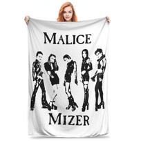 Flannel Throw Blanket Malice Mizer Rock Band -Mana Sama Warm Plush Blankets Soft Bedspread for Bed Living room Home Travel Sofa Size: 75*100cm, Weight: 230 GSM