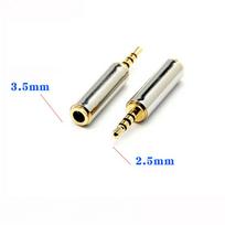 to Female Converter 2.5 mm to 3.5 mm Audio Adapter Audio Plug Audio Connector Earphone Amplifier 2.5 m to 3.5 f