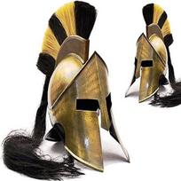 Viduramžių karaliaus Leonido graikų Spartan 300 šarvų šalmas black
