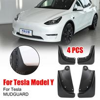 4 vnt./kompl. Automobilio purvasargiai Tesla Model Y Sparnų purvasargiai Didelis purvasargis Galinio sparno apsauga Modifikuota Tesla