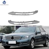 Priekinio buferio rūko žibintų grotelių dangtelio apdaila 2048852974 2048853074 Mercedes-Benz C W204 C250 C300 C350 2012-2014 1pair