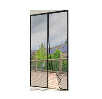 Wzlxcxxy magnetinė uodų tinklas durims 60 x 220 cm, juoda
