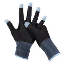 Game Playing Glove Highly Sensitive Gaming Finger Sleeves Anti-Sweat Breathable Keep Warm Compatible for E-Sports 1 Pair mėlyna