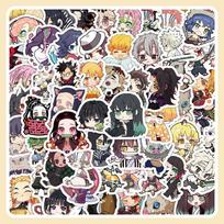 60PCS Kawaii Demon Slayer Anime Kamado Nezuko Stickers DIY Phone Laptop Luggage Skateboard Graffiti Decals Fun for Kid Toys Gift