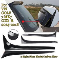 Automobilio anglies pluošto galinio lango šoninis spoileris sparnas VW GOLF 7 MK7 GTD R 2014-2018 m. Automobilio stilius Auto Gloss black