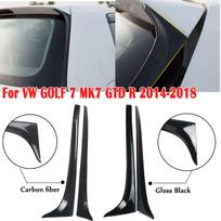 Juodas Anglies Pluošto Galinio Langelio Šoninis Spoileris Sparnas VW GOLF 7 MK7 GTD R 2014-2018 Automobilio Stilius Auto Carbon Fiber