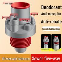 Kitchen Sink Drain Pipe Anti-Odor Connector