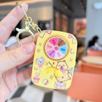Luminous Cute Pet Keychain Claw Machine Mini Toy Pendant