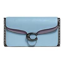 Coach Tabby 18 Color Block Polished Pebble Leather Shoulder Crossbody Bag Small Women bags Blue 76199-V5EWK Basic Set (Bag+Dust Bag)